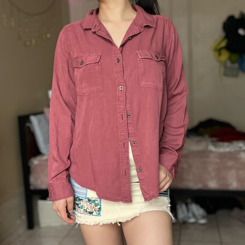 Mudd Button Long Sleeve Top - Picture 5 of 5